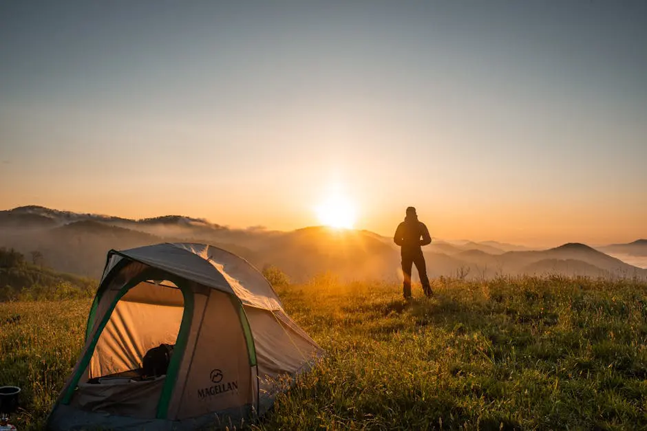 pexels-photo-2398220-2398220 Silhouette of Person Standing Near Camping Tent